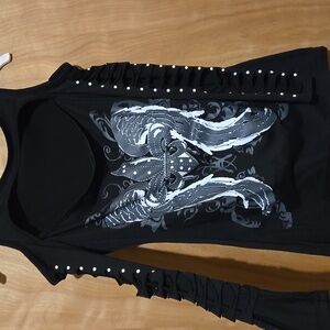 Long sleeve rocker shirt